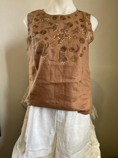 Linen Embellished Shirt