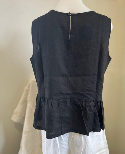 Linen Button Detailed Shirt