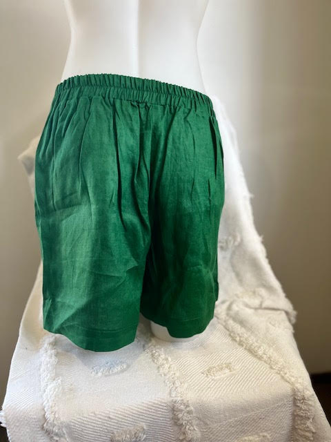 Jacaranda Linen Shorts Button and Fly